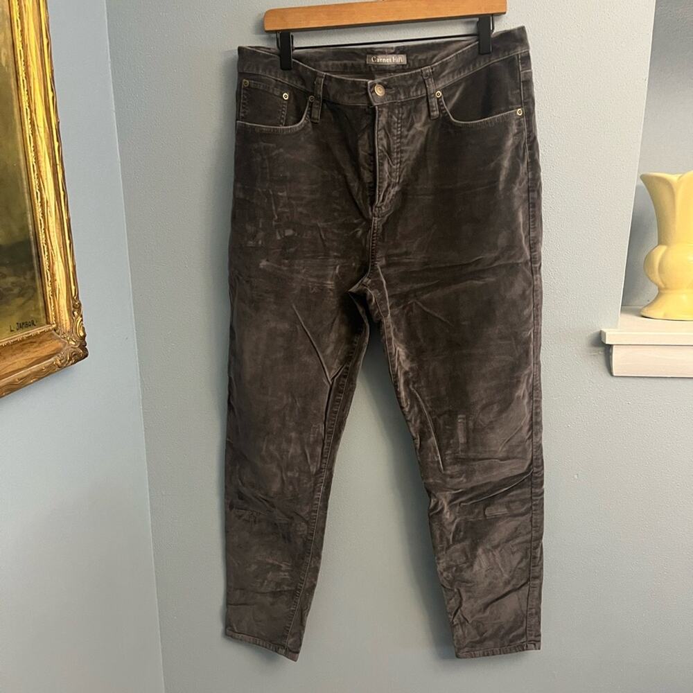 Garnet Hill Skinny Velvet Pants